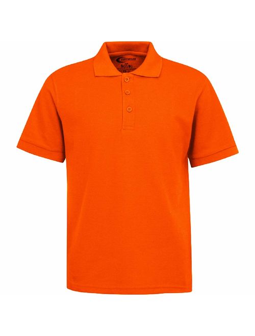 Premium Boys School Uniform Short Sleeve Stain Guard Polo Shirt