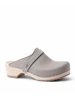 Swedish Low Heel Wooden Clog Mules for Women | Tokyo