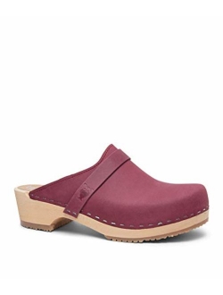 Swedish Low Heel Wooden Clog Mules for Women | Tokyo