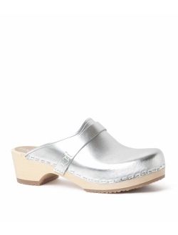 Swedish Low Heel Wooden Clog Mules for Women | Tokyo