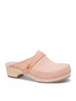 Swedish Low Heel Wooden Clog Mules for Women | Tokyo