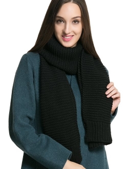 Women Men Winter Thick Cable Knit Wrap Chunky Warm Scarf All Colors