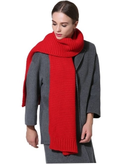 Women Men Winter Thick Cable Knit Wrap Chunky Warm Scarf All Colors