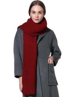 Women Men Winter Thick Cable Knit Wrap Chunky Warm Scarf All Colors