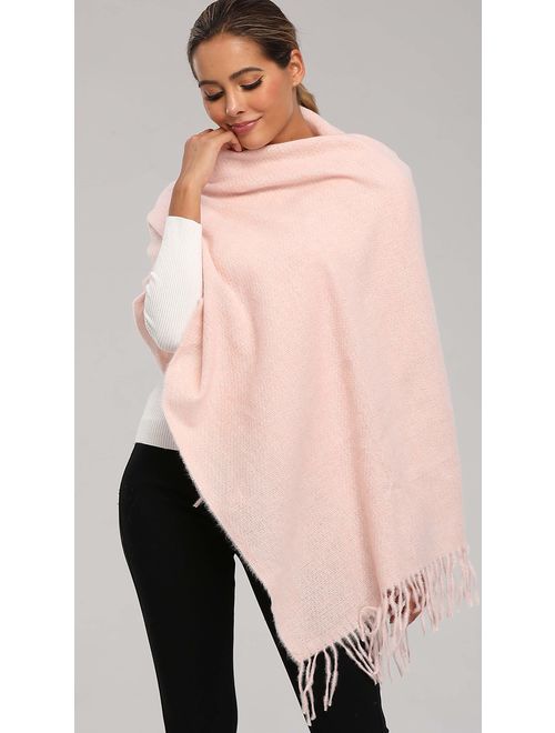 Women Men Winter Thick Cable Knit Wrap Chunky Warm Scarf All Colors