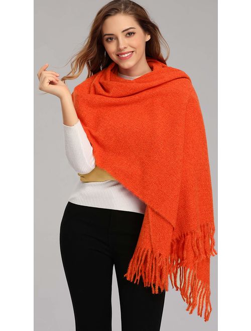 Women Men Winter Thick Cable Knit Wrap Chunky Warm Scarf All Colors