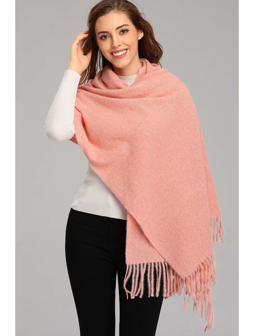 Women Men Winter Thick Cable Knit Wrap Chunky Warm Scarf All Colors