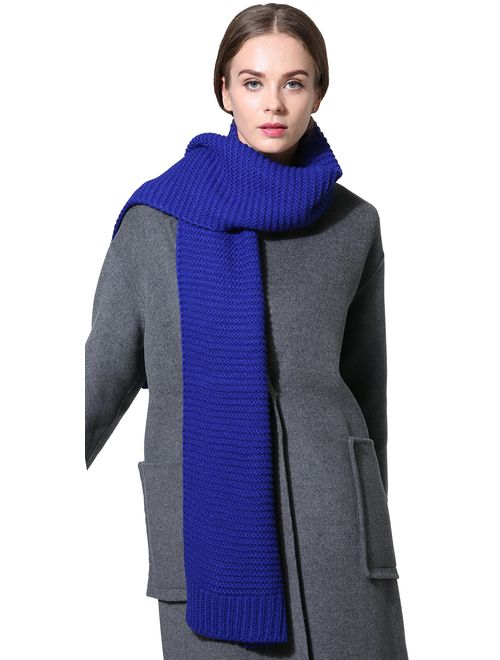 Women Men Winter Thick Cable Knit Wrap Chunky Warm Scarf All Colors