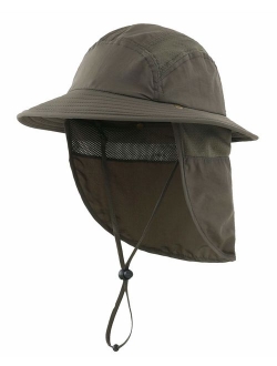 Home Prefer UPF 50+ Boys Sun Hat with Neck Flap Summer Beach Hat Kids Safari Hat