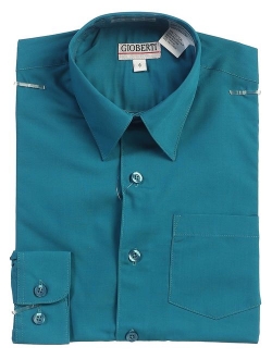 Boys Long Sleeve Solid Dress Shirt