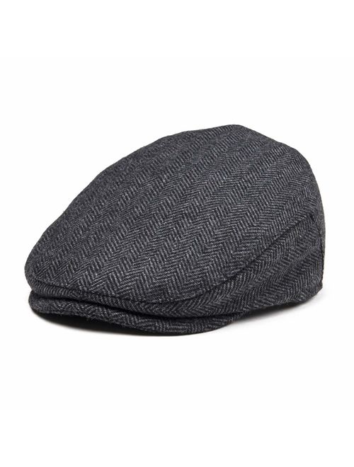 JANGOUL Kids Wool Tweed Flat Cap Herringbone Boy Girl Newsboy Caps Infant Toddler Child Youth Beret Hat Ivy Gatsby Cap