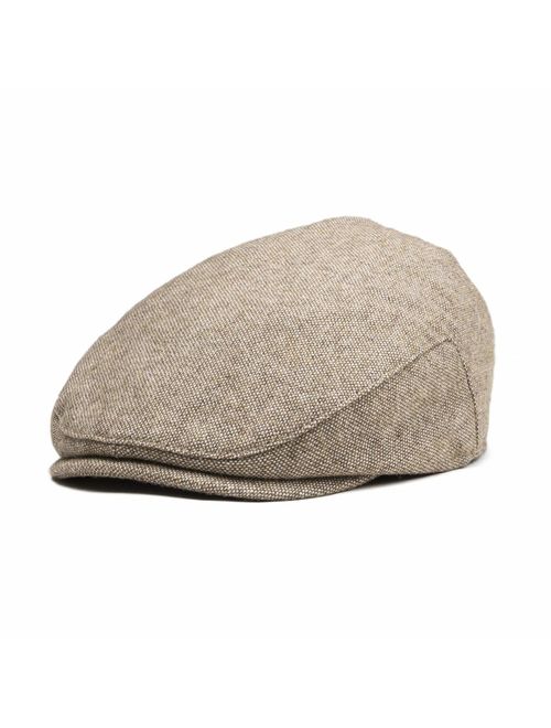 JANGOUL Kids Wool Tweed Flat Cap Herringbone Boy Girl Newsboy Caps Infant Toddler Child Youth Beret Hat Ivy Gatsby Cap