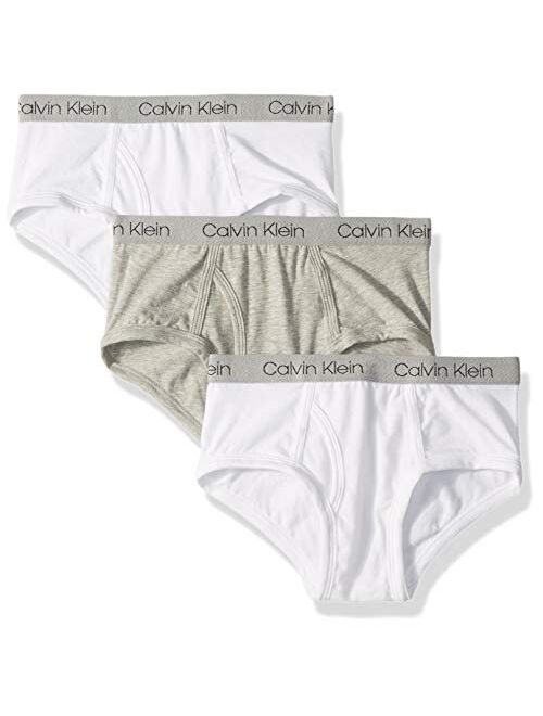 Calvin Klein Boys' Kids Modern Cotton Assorted Briefs Underwear, Multipack