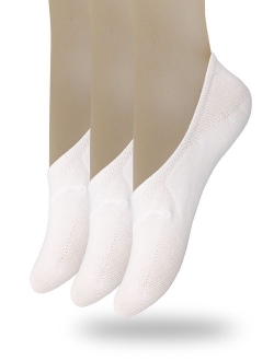 Eedor Women's 3 to 8 Pack Thin No Show Socks Non Slip Flat Boat Line