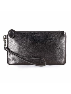 Befen Women's Leather Wristlet Clutch Wallet, Smartphone Wristlet Purse Signature Wallet