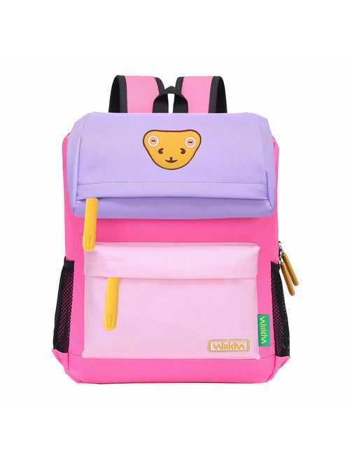 Willikiva Cute Bear Kids School Backpack for Children Elementary School Bags Book Bags