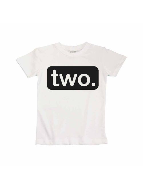 2nd Birthday Shirt boy 2 Year Old Toddler Kids Outfit Second Two t-Shirt Party