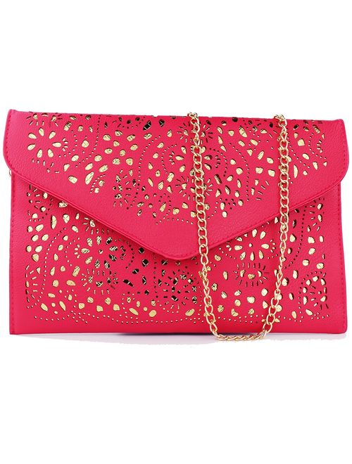 2019 Women Envelope Wedding Party Purses Chain Shoulder Bag Evening Day Clutch Bag