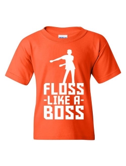 Kids Floss Like A Boss - Flossin Dance Funny Emote Youth T Shirt