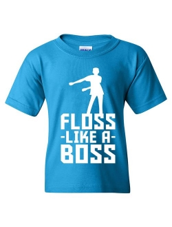 Kids Floss Like A Boss - Flossin Dance Funny Emote Youth T Shirt