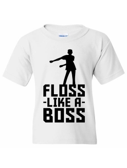 Kids Floss Like A Boss - Flossin Dance Funny Emote Youth T Shirt