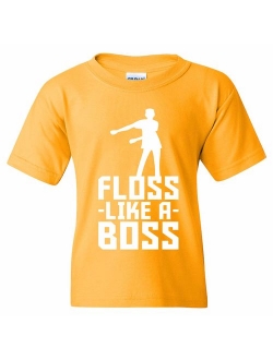 Kids Floss Like A Boss - Flossin Dance Funny Emote Youth T Shirt