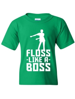 Kids Floss Like A Boss - Flossin Dance Funny Emote Youth T Shirt