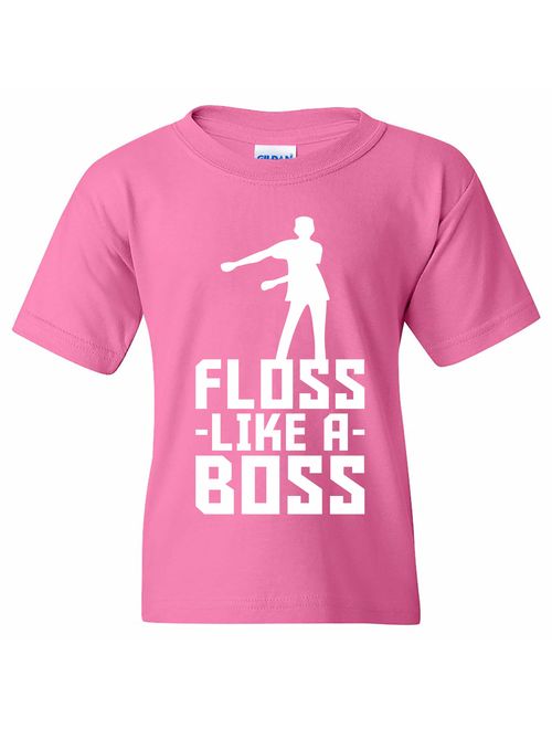 Kids Floss Like A Boss - Flossin Dance Funny Emote Youth T Shirt