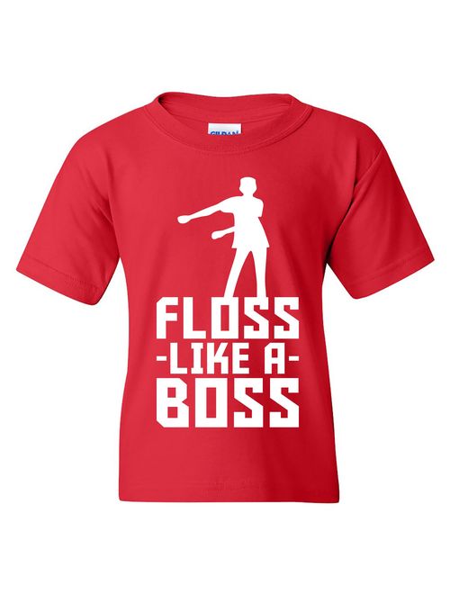 Kids Floss Like A Boss - Flossin Dance Funny Emote Youth T Shirt