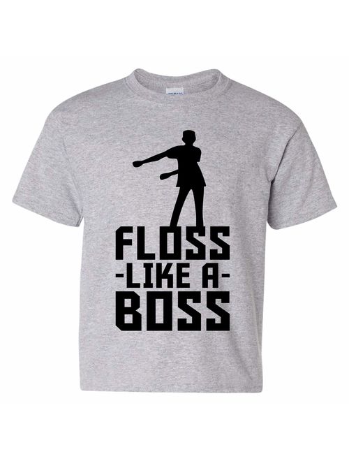 Kids Floss Like A Boss - Flossin Dance Funny Emote Youth T Shirt