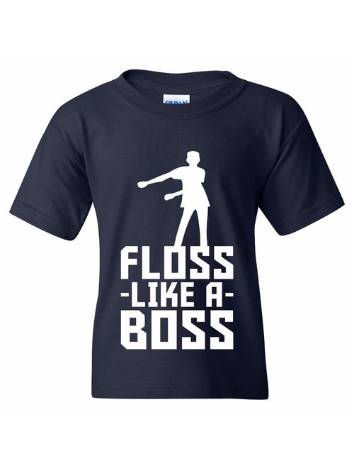 Kids Floss Like A Boss - Flossin Dance Funny Emote Youth T Shirt