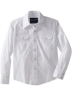 Big Boys' Dress Western Solid Snap Shirt