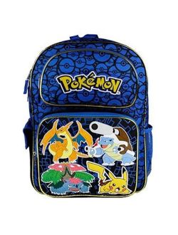 Pokemon Zoofy Full Size Blue 16 Backpack