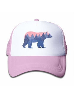 Waldeal Boys and Girls 3-13 Year Old Bear Mountain Youth Toddler Mesh Hats Baseball Trucker Cap