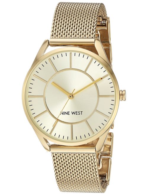 Nine West Women's NW/1922 Mesh Bracelet Watch