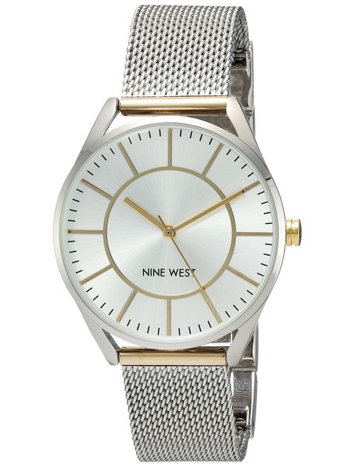 Nine West Women's NW/1922 Mesh Bracelet Watch