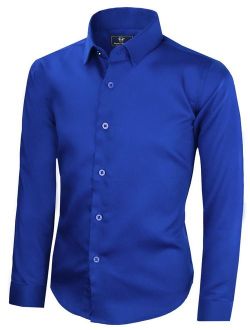 Boys' Signature Sateen Long Sleeve Dress Shirt