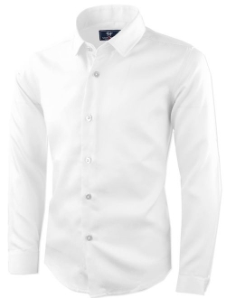 Boys' Signature Sateen Long Sleeve Dress Shirt