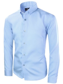 Boys' Signature Sateen Long Sleeve Dress Shirt