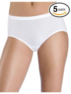 Women's Plus Size Fit for Me 5 Pack Cotton Panties