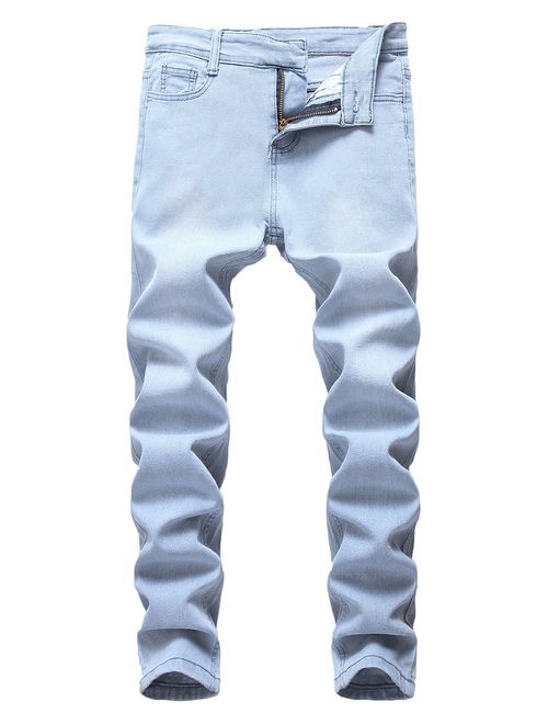 Boy's Skinny Fit Stretch Fashion Jeans Pants