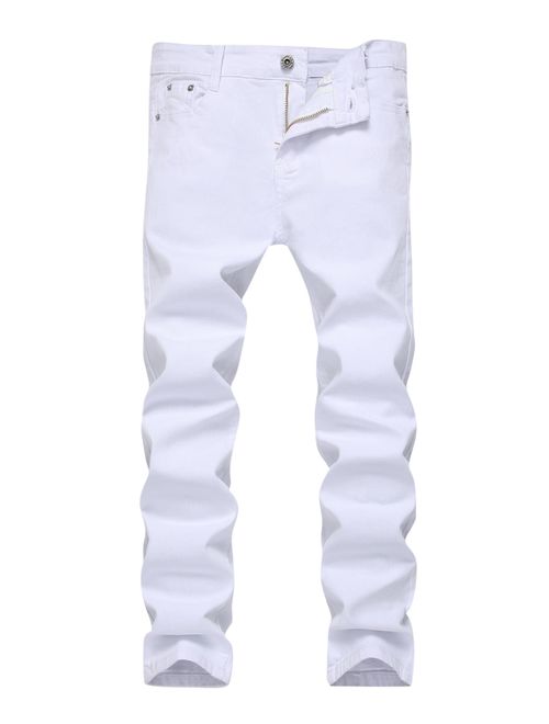 Boy's Skinny Fit Stretch Fashion Jeans Pants