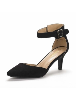 Women's Lowpointed Low Heel Dress Pump Shoes