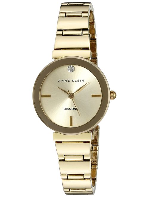 Anne Klein Women's Diamond-Accented Bracelet Watch