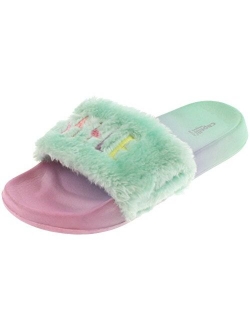 Capelli New York Girls Faux Fur I Feel Lovestruck Fashion Slide