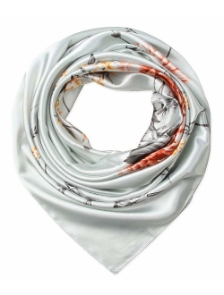 Corciova 35" Large Women's Satin Square Silk Feeling Hair Scarf Wrap Headscarf