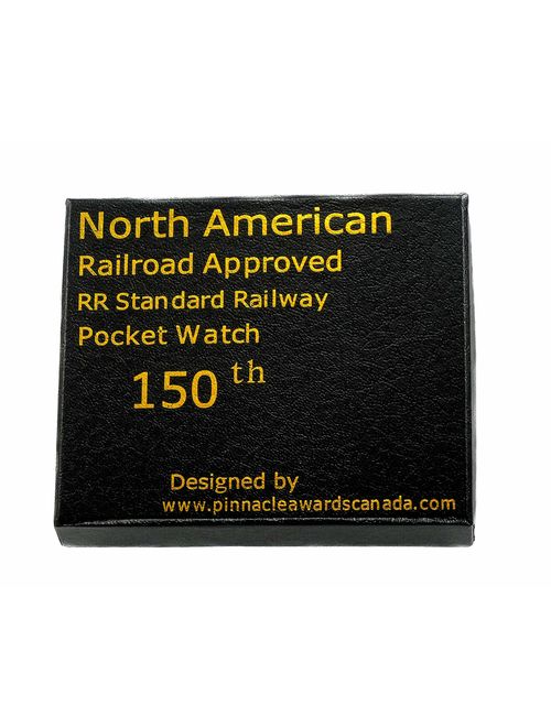 North American Railroad Approved, Railway Regulation Standard, Train Pocket Watch"150th Aniversary USA" Japanese Movement"Steam Engine #"1" (of 5 Watch Collection)