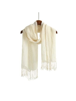 Lightweight Summer Scarf Shawl Wrap Linen Feel Scarves For Men And Women