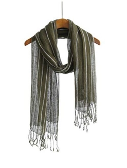 Lightweight Summer Scarf Shawl Wrap Linen Feel Scarves For Men And Women