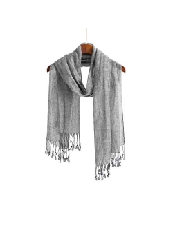 Lightweight Summer Scarf Shawl Wrap Linen Feel Scarves For Men And Women